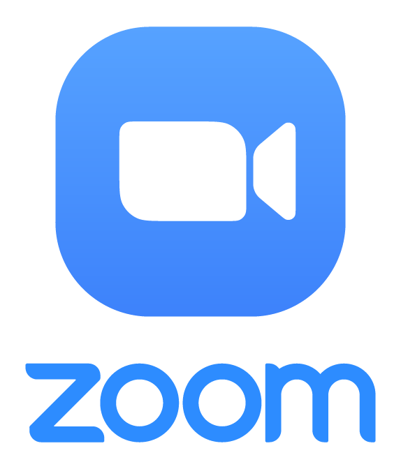 Zoom Logo (official branding, camera icon and company name)