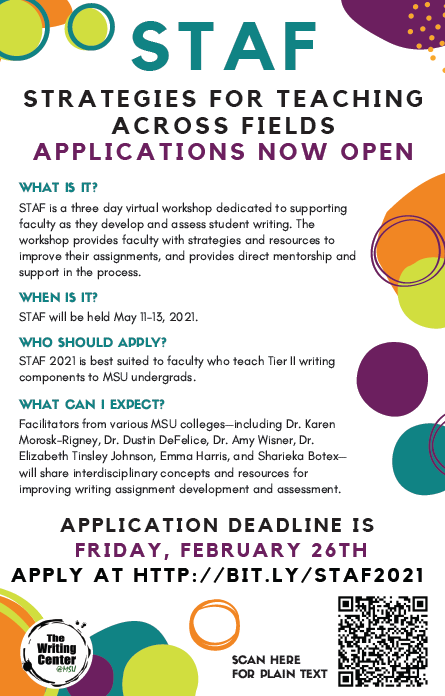 Read more about the article Strategies for Teaching Across Fields Workshop Applications Open!