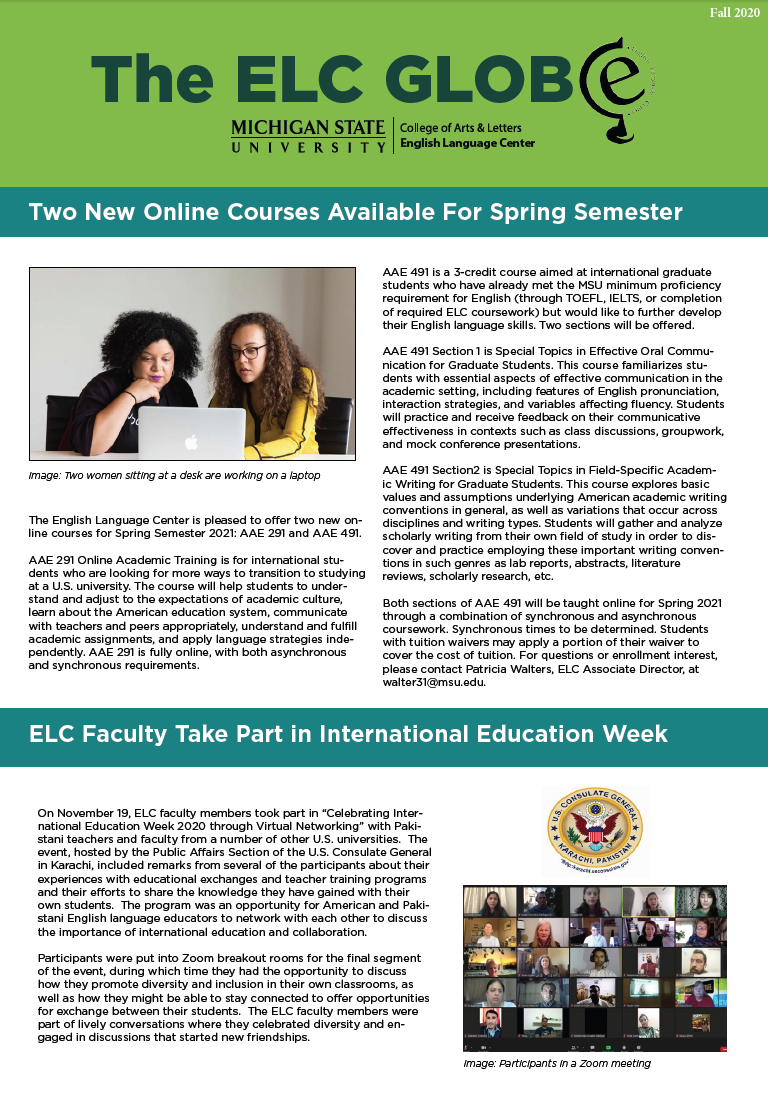 You are currently viewing ELC Globe from Fall 2020