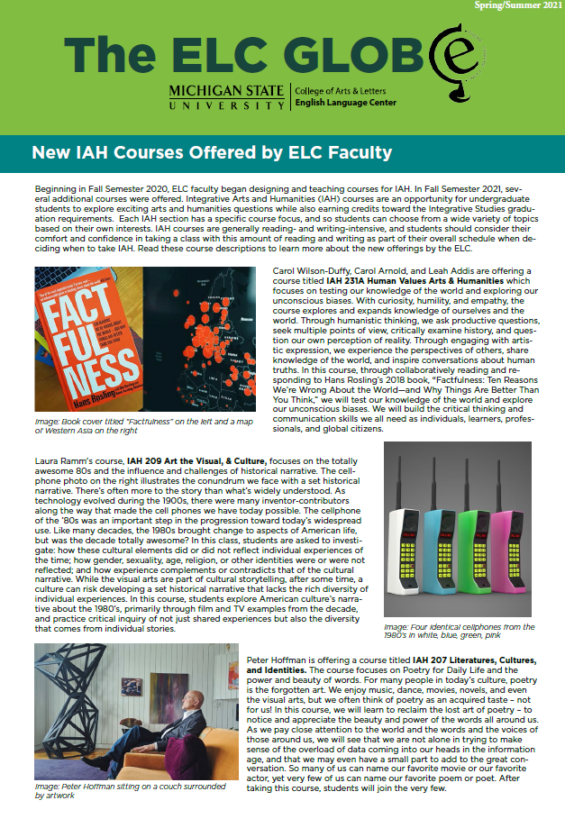Read more about the article ELC Globe from Spring/Summer 2021
