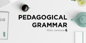 Cover page for Pedagogical Grammar course