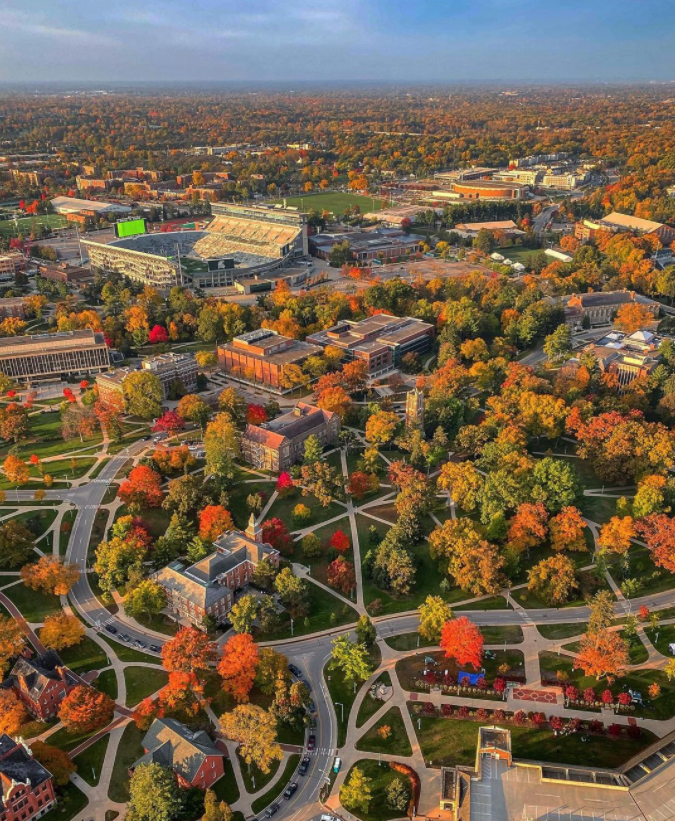 Beautiful Fall Campus View