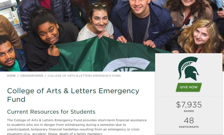 Read more about the article College of Arts & Letters Student Emergency Fund