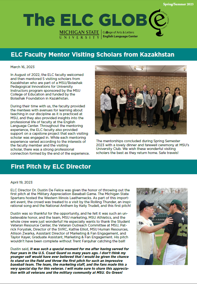 Read more about the article ELC Globe from Spring/Summer 2023